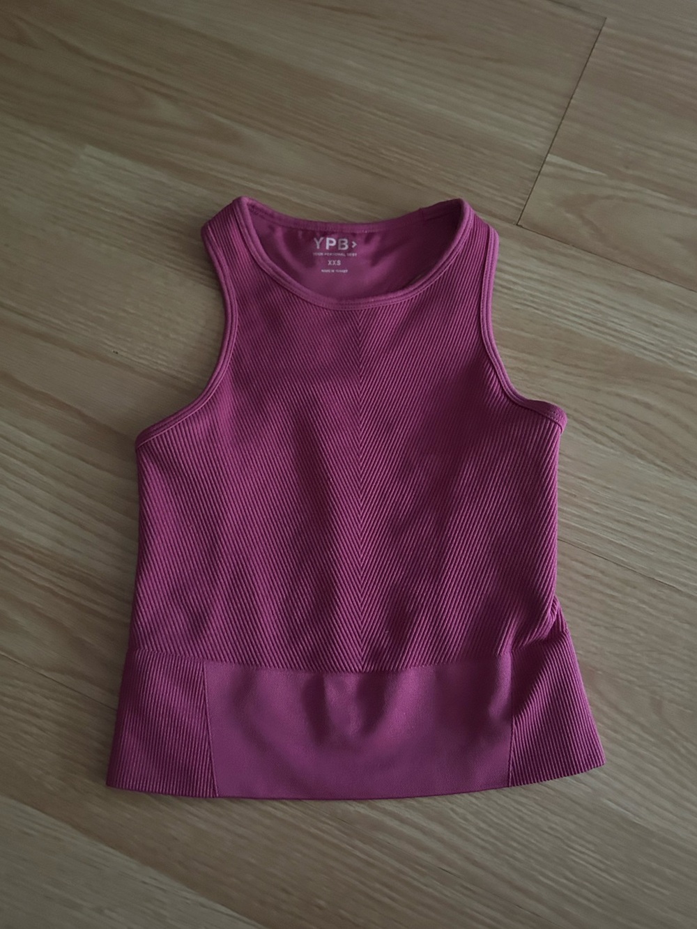 YPB Abercrombie Magenta Ribbed Seamless Tank XXS